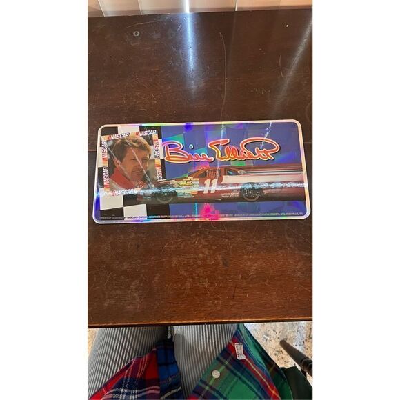 VINTAGE BILL ELLIOTT 1990'S #11 CHROMAS GRAPHICS METAL LICENSE PLATE - Picture 2 of 7